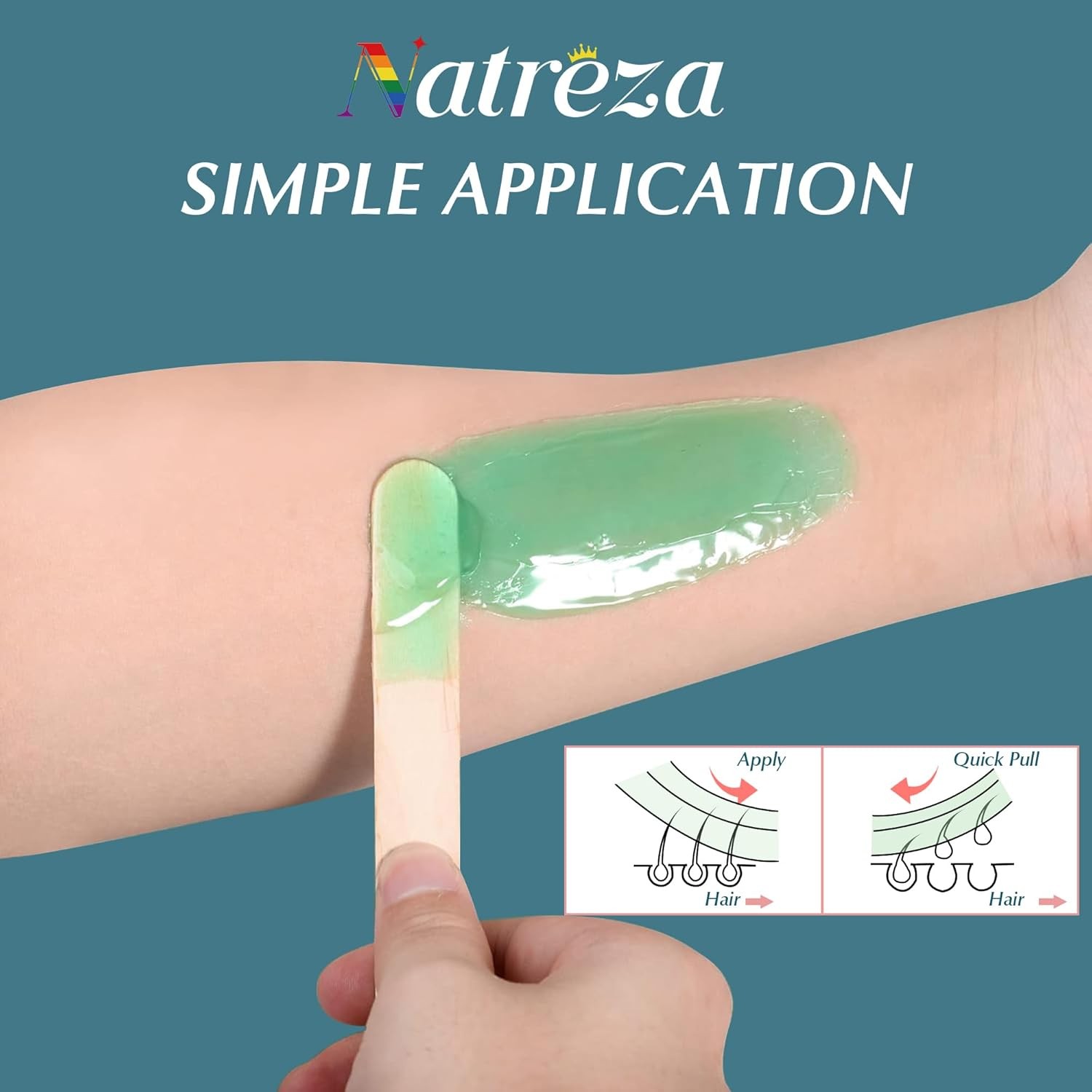 Hard Wax Beads for Hair Removal, 1Lb Hard Wax for Sensitive Skin with Aloe Vera