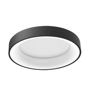 1X50W/Led Plafon Sufitowy 2750Lm Czarny Nowoczesny