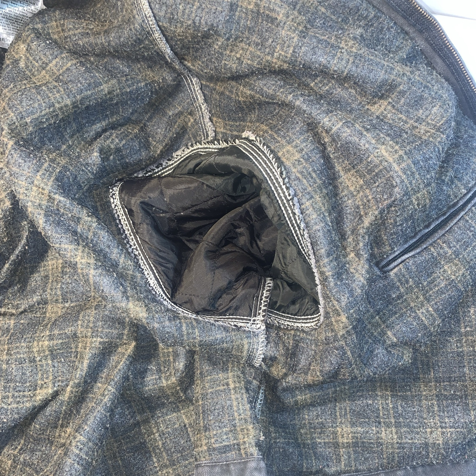 Vintage USA Carhartt Detroit Jacket J97 Petrol Size 2XL Faded Blanket Trucker thumbnail 18