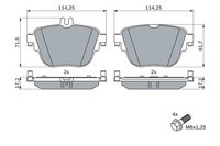 Bosch BremsbeläGe BremsklöTze RüCkseite FüR Mercedes-Benz E-Klasse T-Model S213