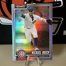 2026 Topps Series 1 - Michael Busch - Rainbow Foil #348 CHICAGO CUBS