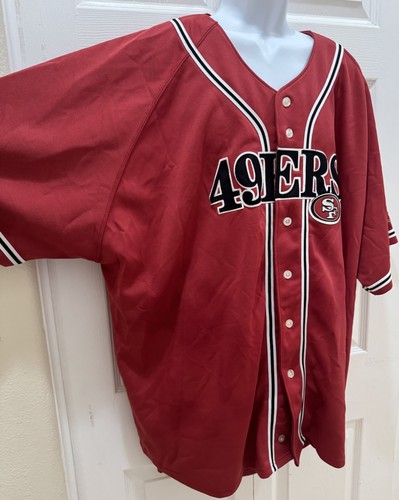 San Francisco 49ers Baseball Trikot Größe 4X Authentic NFL Knopfleiste genäht - Bild 11 von 21
