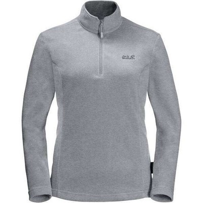 Jack Wolfskin Gecko Half Zip Fleece Slate Grey Polartec Top Women's LARGE NWT