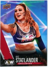 2021 Upper Deck UD AEW First Edition KRIS STATLANDER Exclusives /100 CHAMP !