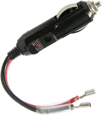 Cigarette Lighter Male Plug with Leads 12-24V 10A Fuse Car Replacement Cigar Mal