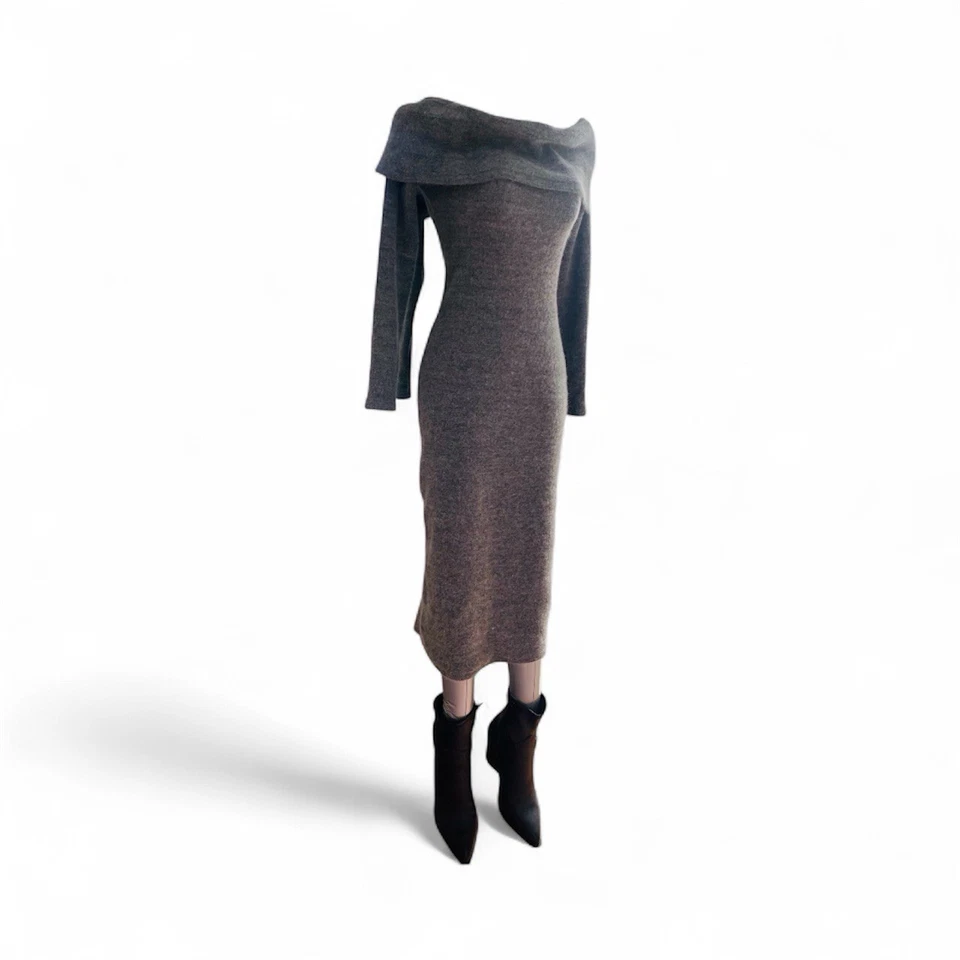 Женское серое платье-свитер JOA Los Angeles Anthropologie Brand размер XS - Изображение 2 из 4