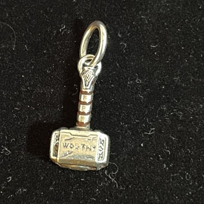 PANDORA Sterling Silver Marvel The Avengers Thor's Hammer Charm #790483C01
