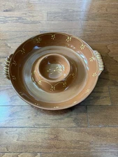 BF Made In Portugal Brown and Yellow Chip and Dip Set