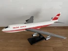 TWA TRANS WORLD AIRLINES B747-100 Snap fit Plastic Model 1:250 WOOSTER VINTAGE