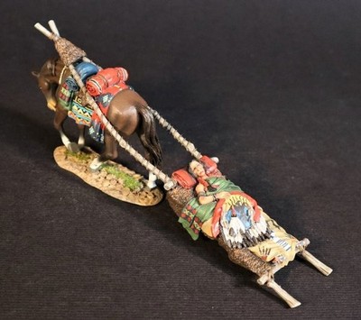 John Jenkins Designs WSP-12 - Incapacitated Warrior on Travois