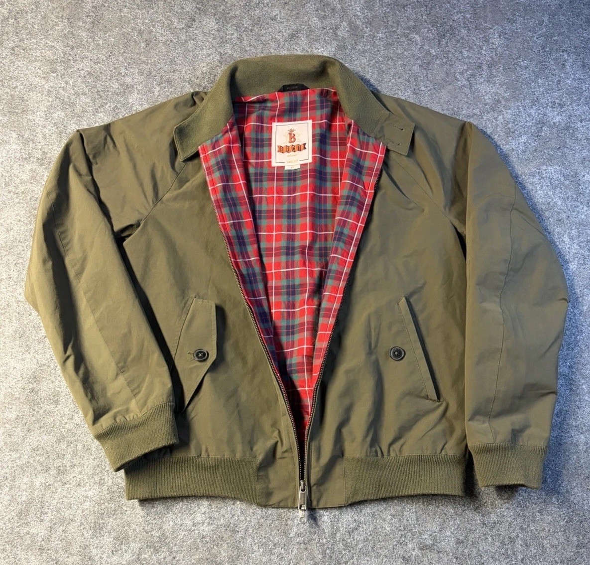 Baracuta G9 Harrington Jacket Olive Made in England Size 40 Baracuta G9 Harrington Jacket Olive Made in England Size 40