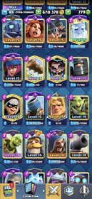 CR 65 LVL | 46 MAXED CARDS | 12K+ Trophies | 670K+ GOLD | 120 Emotes | CHEAP