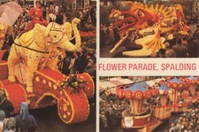 (at31) Lincolnshire Spalding Flower Parade PC