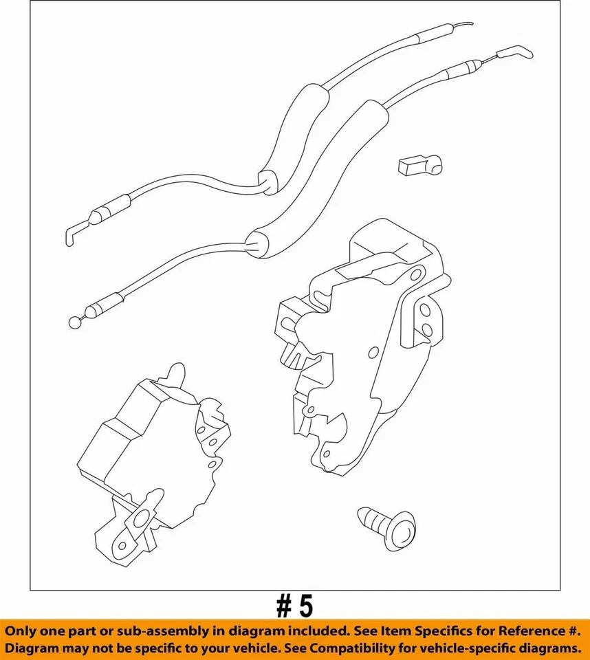 Actuador de bloqueo de pestillo de puerta lateral izquierda conductor trasero Subaru Forester 2003-2008 Foto 4 de 4