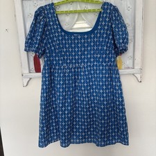 Rhode For Target Fully Lined Bright Turquoise Embroidered Dress With Pockets 2X
