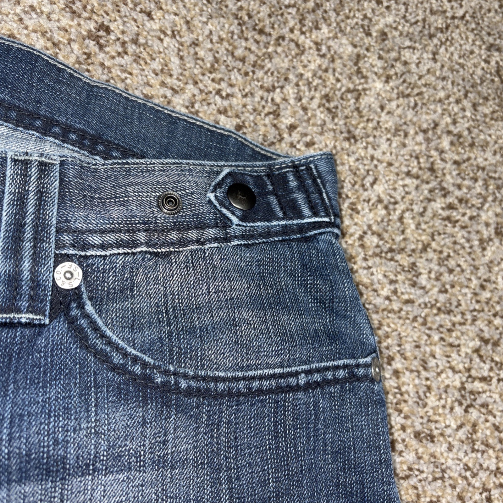 Levis 514 Jeans Mens 32x30 Blue Denim Slim Straight Fits 32 X 29 Unique - View 12