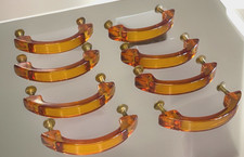 8 Vintage Dresser Drawer Handles Amber Lucite Mid Century Modern Cabinet Pulls 8 Vintage Dresser Drawer Handles Amber Lucite Mid Century Modern Cabinet Pulls