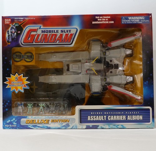 Mobile Suit Gundam Assault Carrier Albion Deluxe Battleship playset 2001 NRFB - Picture 2 of 19