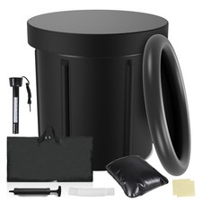 Eisbad Eisfass Wellnesslösung Eistonne Dusche Badewanne Erholungs 80cm X 80cm