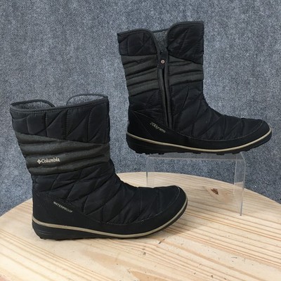 Columbia Heavenly Slip II Boots Womens 9.5 Insulated Winter BL2754-010 Black