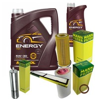 Mann Inspektionspaket Filterset 6L Mannol Energy 5W-30 FüR BMW E87 120D