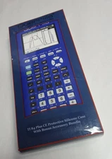 TI-84 Plus CE Blue Silicone Case & Accessory Bundle Screen Protector & XY Axis
