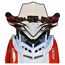 Powermadd Cobra Windshield-18.5in.-Clear w/ Graphics for 2019 Polaris 850 Rush