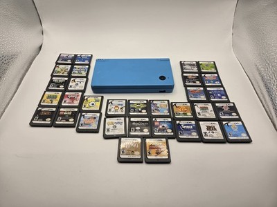 Nintendo DSi Blue With 32 Games!! No Charger No Stylus Tested And Working 