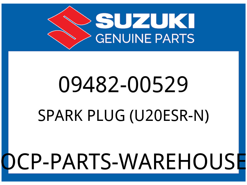 Suzuki OEM Part 09482-00529 SPARK PLUG, U20ESR-N ND