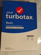 Turbotax 2021 Basic CD Federal E-File CD Sealed