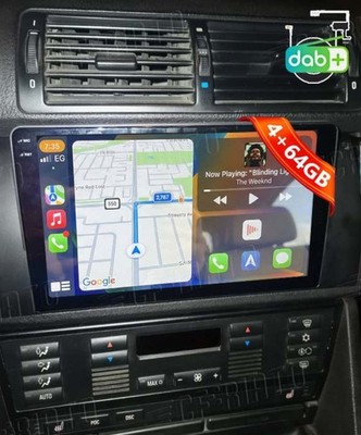 4+64G Für BMW E39 1999-2005 Autoradio Android 15 GPS Navi WIFI Apple Carplay DAB