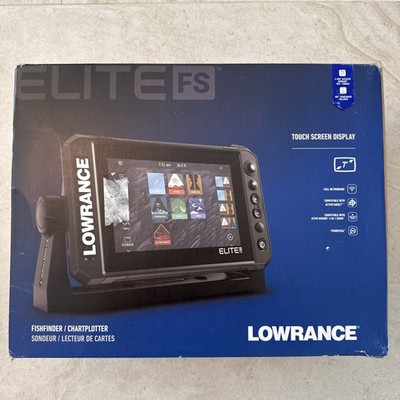 New Lowrance Elite FS 7 Fishfinder Combo W/ HDI Transducer & CMAP Free Shipping