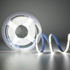 24V COB LED Strip Light Cool White,16.4FT Led Light Strip 6000K, 24V Flexible...