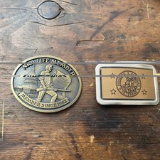 NRA Life Member 1983 2nd Amendment Belt Buckle  Disabled Veterans