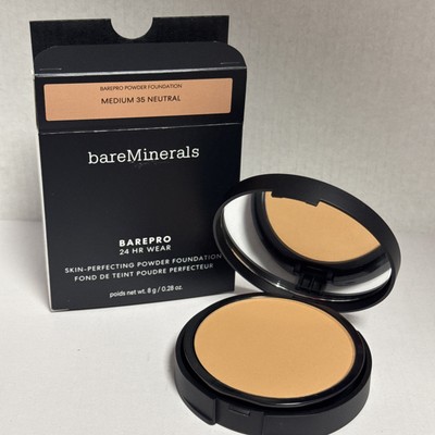 bareMinerals BAREPRO 24HR Skin-Perfecting Powder Foundation Medium 35 Neutral