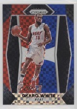 2017-18 Panini Prizm Red White & Blue Prizm Okaro White #52 0sw5