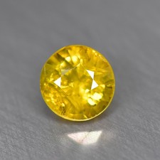 0.47Ct Round_Flashing Natural Demantoid Garnet Loose Gemstone