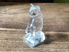 HADELAND Glassverk Norway Crystal Polar Bear Figure Art Glass 