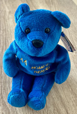 Salvino's Bammers Aaron 44 Home Run Heroes Plush Bear Tagged 1998 Vintage