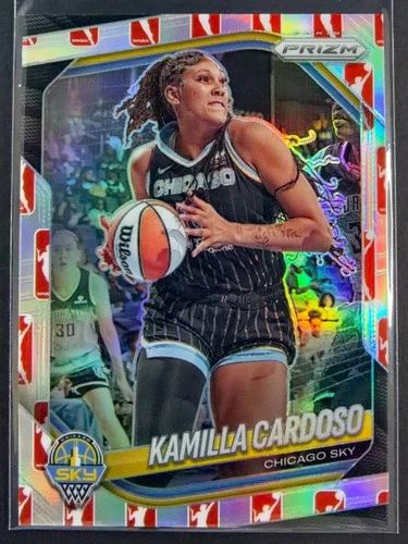 2025 Panini Prizm WNBA Kamilla Cardoso #89 WNBA Logo Chicago Sky NM