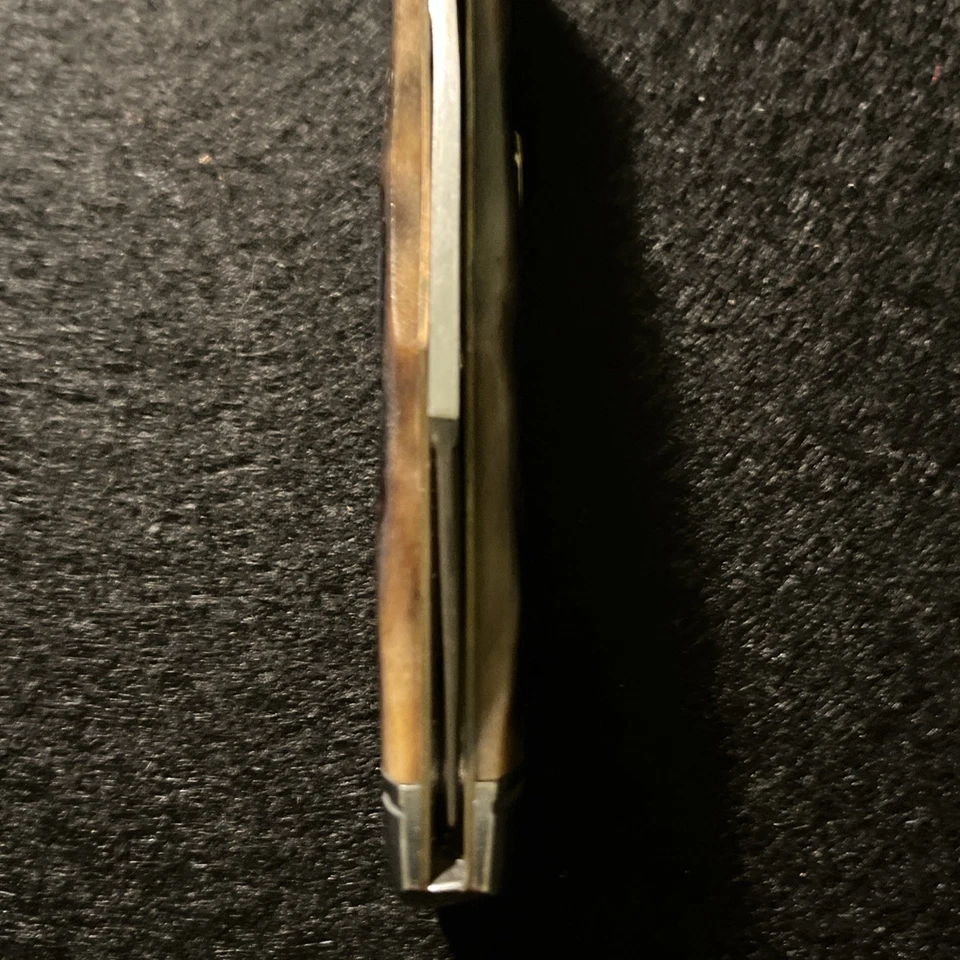 Schatt & Morgan Gunstock Jack marrón hueso jigged con deslizamiento de cuero Foto 4 de 4