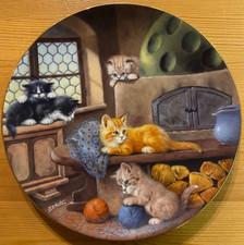 Katzenteller, Wandteller, Die schönsten Ruheplätze,  limitiert --------------TOP