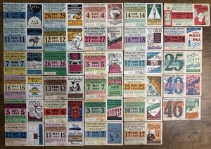 29 Vintage Rochester Transit Trolley & Bus Weekly Pass Tickets New York Railways