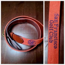 RARE Smathers & Branson San Francisco Golf Club Needlepoint Belt - Size 36