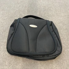 Samsonite Travel Carry Bag Black Toiletry Kit Organizer 1910 Logo Accessory Case