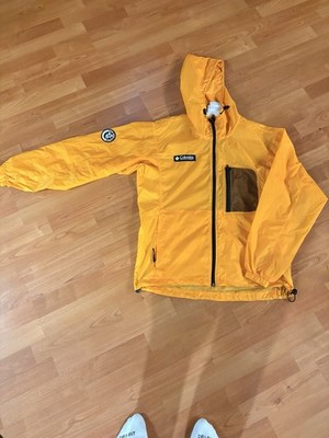 RARE Vintage Yellow Columbia Windbreaker Discovery Channel Exclusive