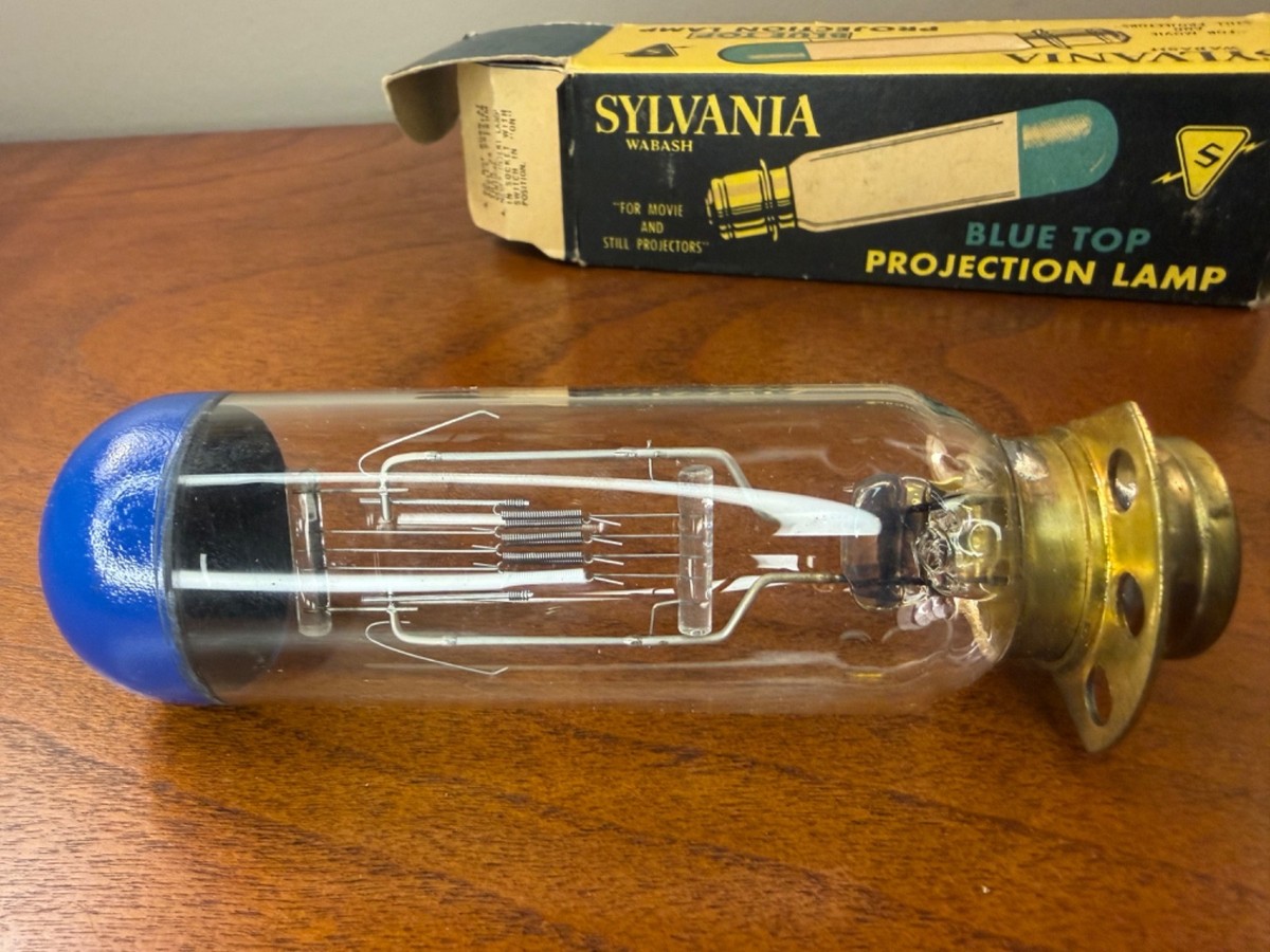 Sylvania Blue Top Projection Lamp Bulb 750W 120V DEJ Movie Slide