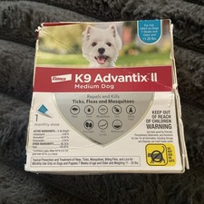 K9 Advantix II Medium Dog Kills and Repels Fleas, Ticks and Mosquitoes