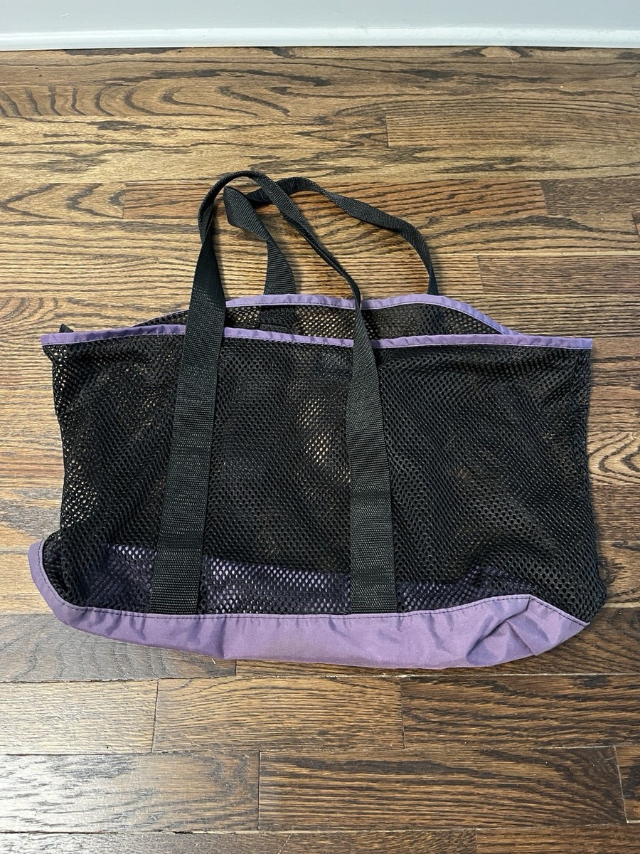 90s〜 L.L. Bean Nylon Lightweight ToteBag VTG 90s L.L. Bean Mesh Tote Bag Purple Black Nylon Handles | eBay