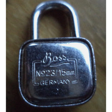 Boss N23/15mm German padlock with 2 keys Vint...